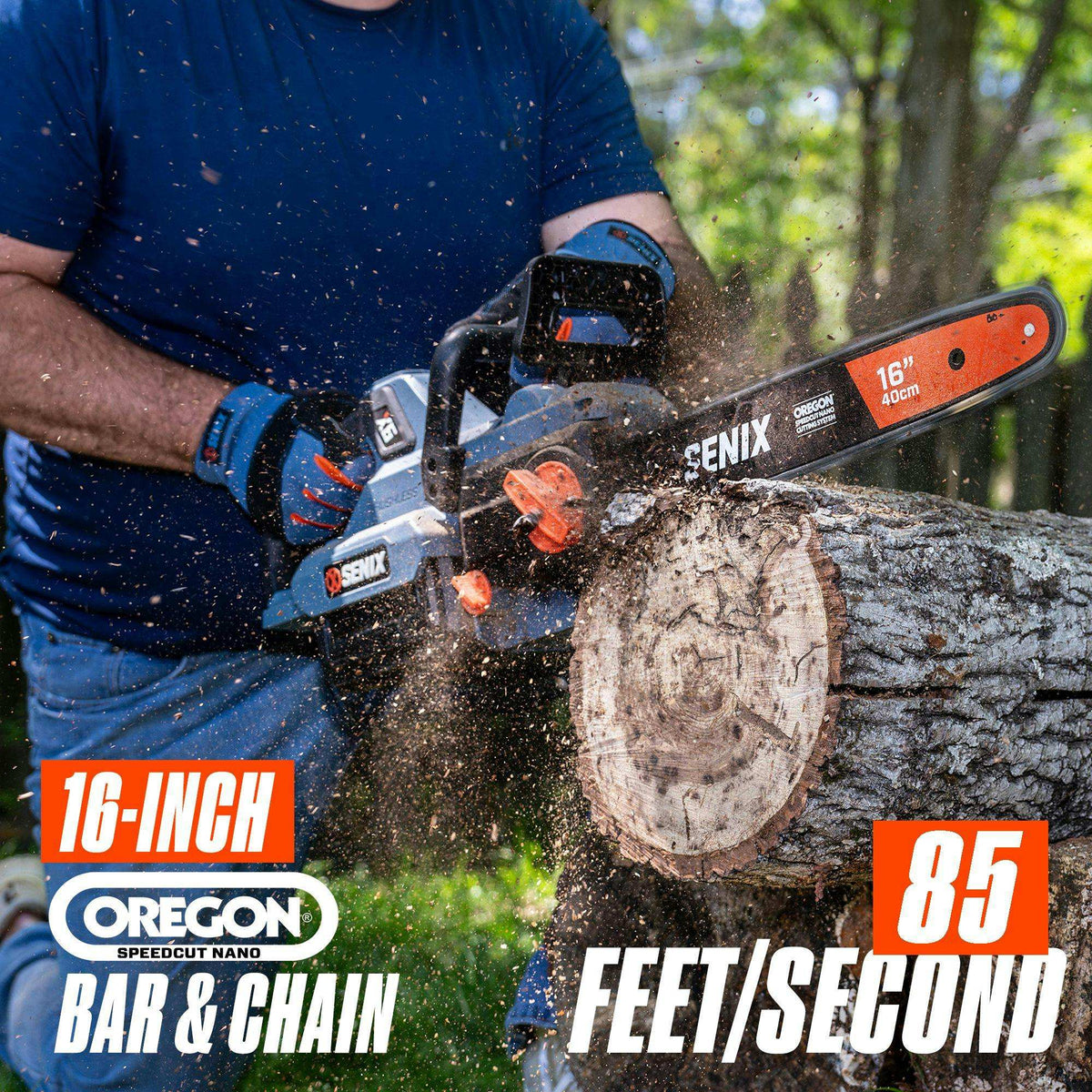 60V Max Cordless Yard Care Combo Kit: 16-Inch Brushless Chainsaw (CSX6-M) & 16-Inch Brushless String Trimmer (GTX6-M), (3.0 Ah Battery & 4.0 Ah Battery & Charger Included)