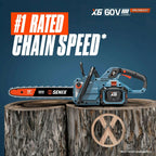 60V 18 Cordless Chainsaw, Brushless (4.0 Ah Battery & Charger Included)