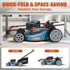 22 Self-Propelled Gas Lawn Mower with 170cc OHV 4-Cycle Engine, 3-in-1 Walk-Behind Mower, 6-Position Height Adjustment