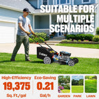 22 Self-Propelled Gas Lawn Mower with 170cc OHV 4-Cycle Engine, 3-in-1 Walk-Behind Mower, 6-Position Height Adjustment