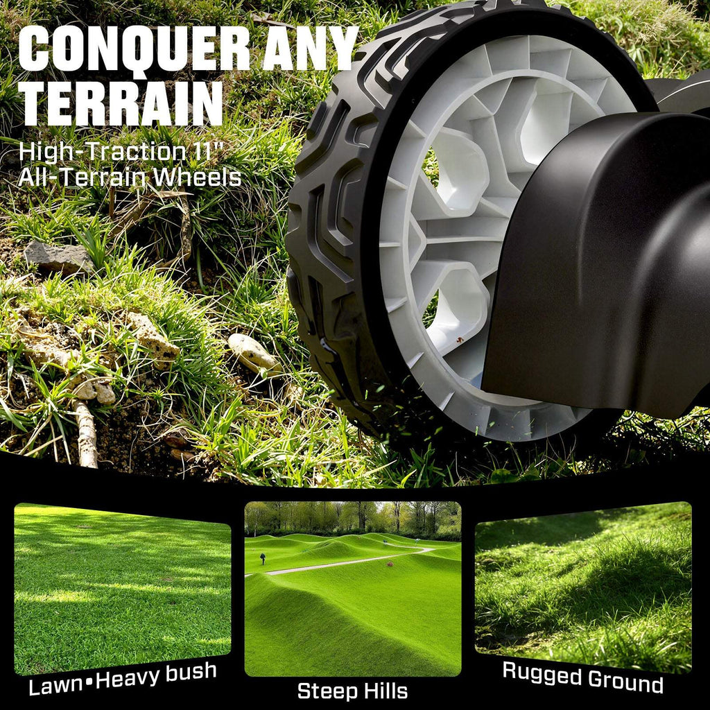 22 Self-Propelled Gas Lawn Mower with 170cc OHV 4-Cycle Engine, 3-in-1 Walk-Behind Mower, 6-Position Height Adjustment