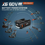 60V 21 Cordless Lawn Mower, Brushless (6.0 Ah Battery & Charger Included)