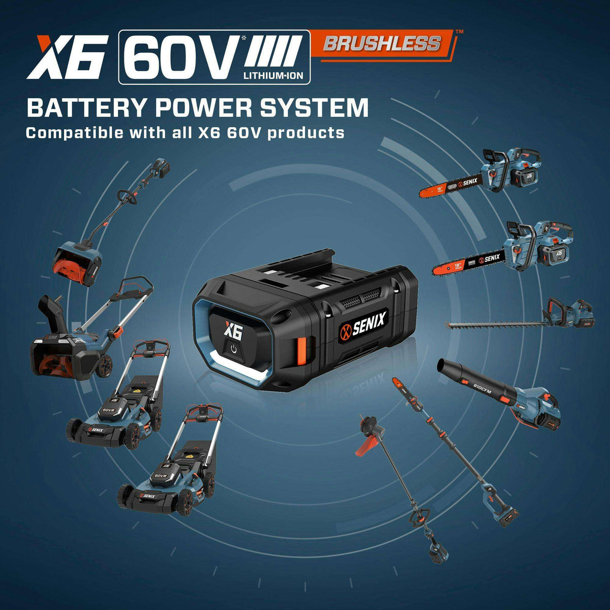 60V Max* 21 Cordless Lawn Mower, Brushless (6.0 Ah Battery & Charger Included)