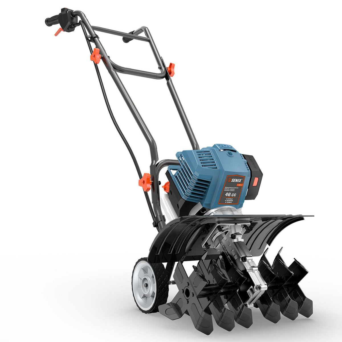 46cc 4-Cycle Gas Tiller Cultivator