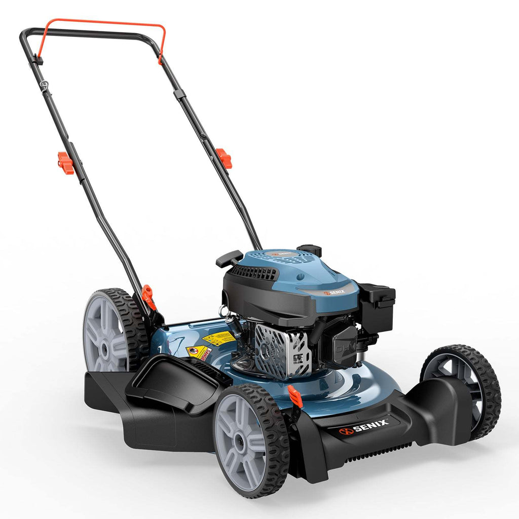 21 144cc 4-Cycle Gas Push Lawn Mower with 2-in-1 Side Discharge & Mulching LSPG-L6