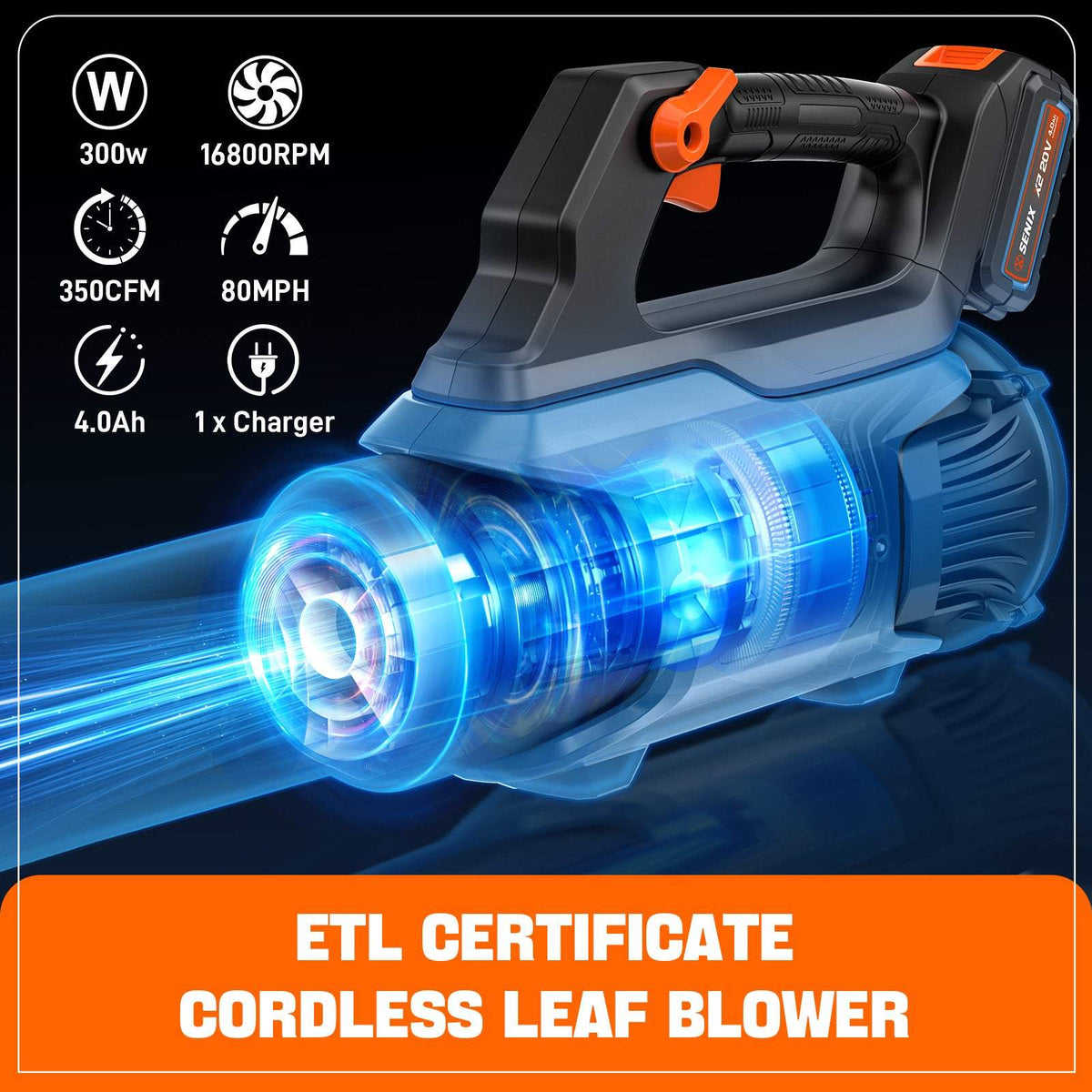 20V Max* Cordless Leaf Blower (4.0 Ah Battery & Charger Included)
