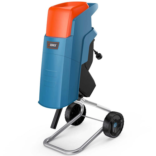 15-Amp Electric Chipper Shredder Mulcher with 46L Collection Bag, 1.6 Cutting Capacity, 22:1 Reduction, 4000 RPM Max Speed