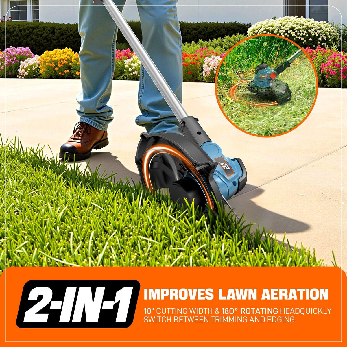 20V Max* 10 Cordless String Trimmer (2.5 Ah Battery & Charger Included)