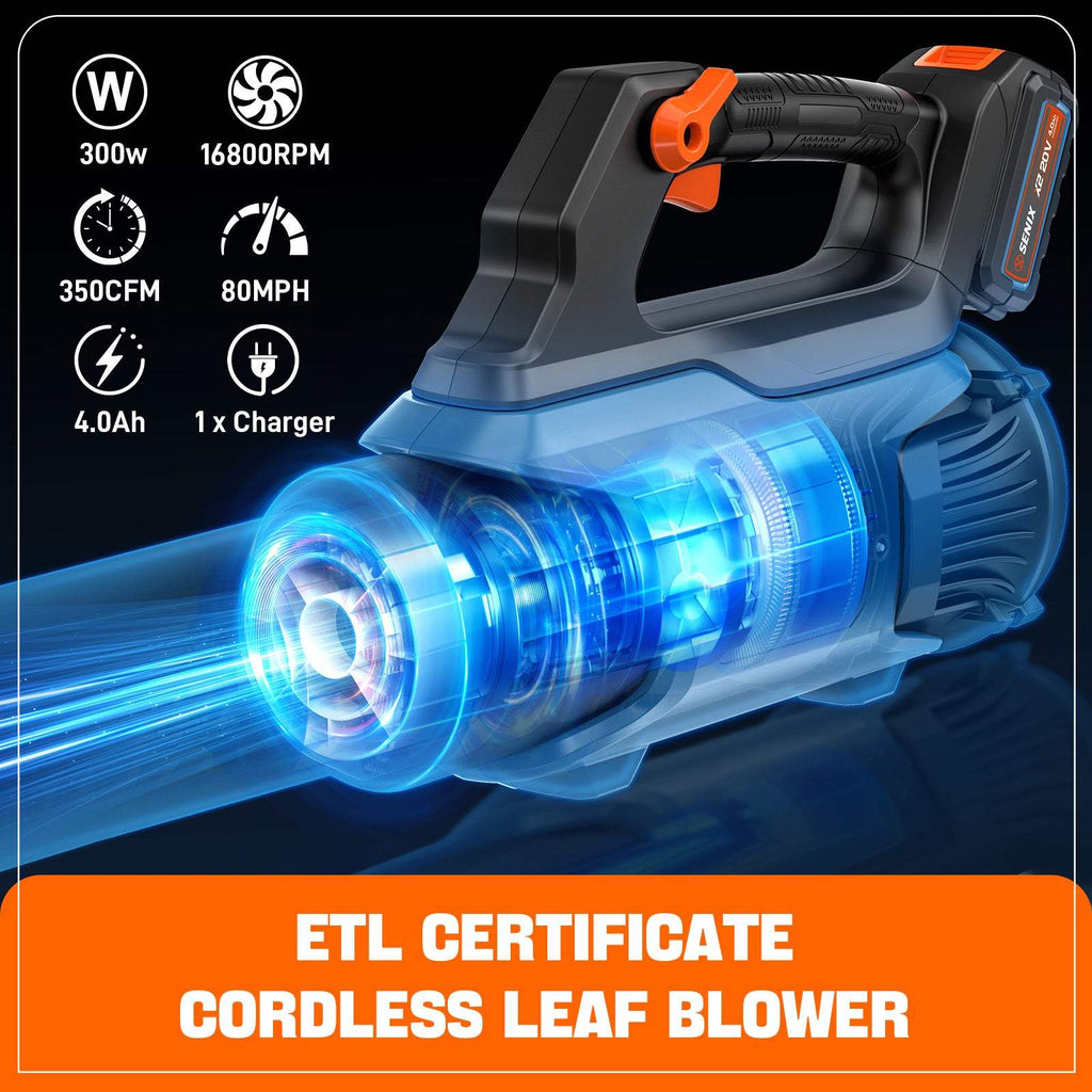 Fall & Winter Cleanup Combo – 13 Cordless Snow Shovel + 350 CFM Leaf Blower