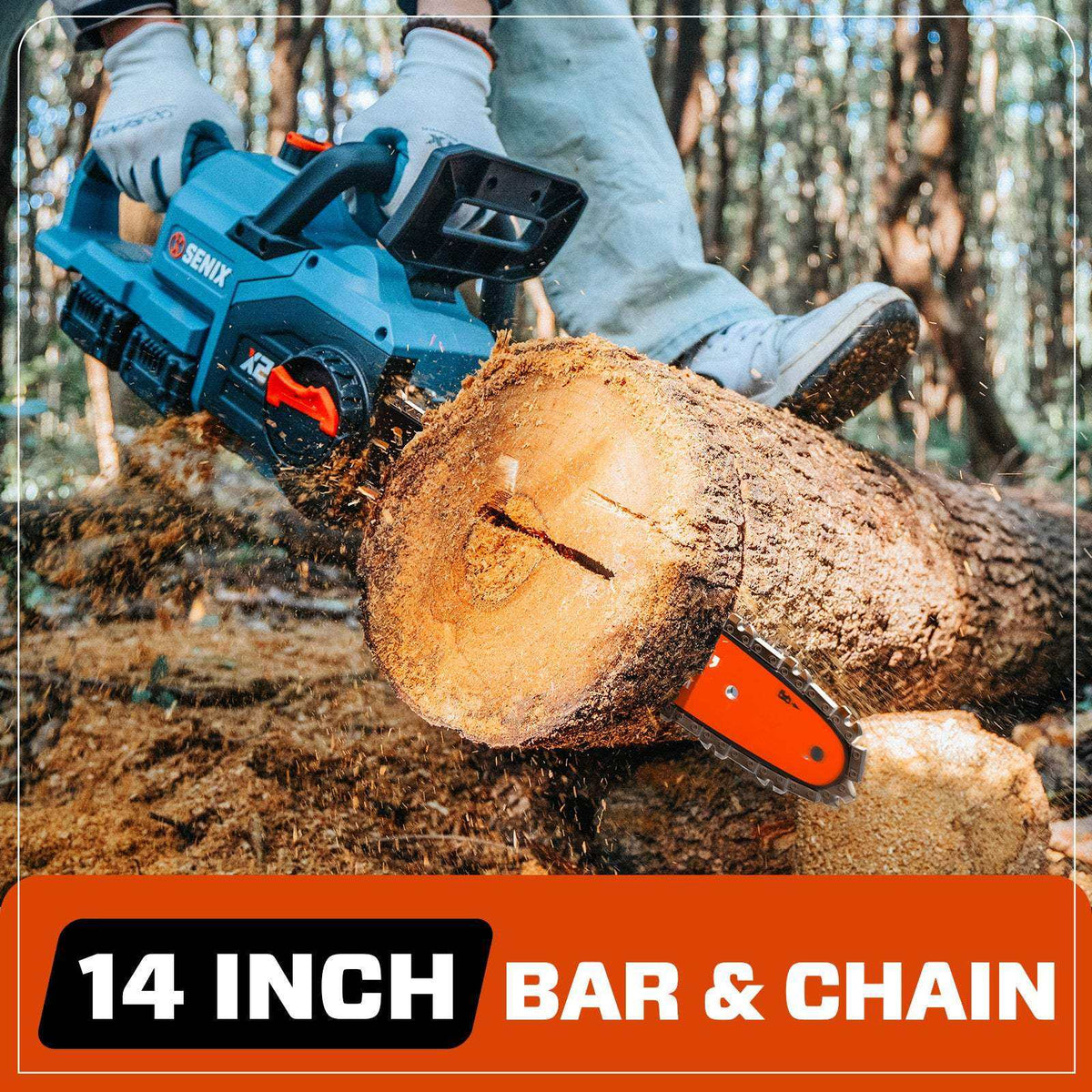 40V Max* 14 Cordless Chainsaw, Brushless (2 4.0 Ah Batteries & Charger Included)