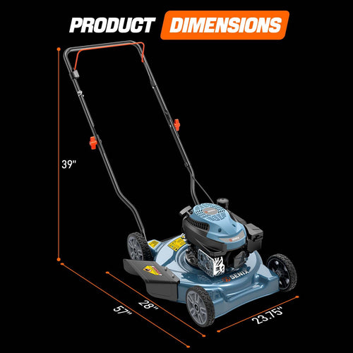 20-Inch 144cc 4-Cycle Gas Push Lawn Mower with Side Discharge LSPG-L4