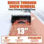 40V 13 Cordless Snow Shovel, Brushless (Batteries & Charger Included)