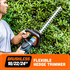 20V 18 Cordless Hedge Trimmer (2.5 Ah Battery & Charger Included)