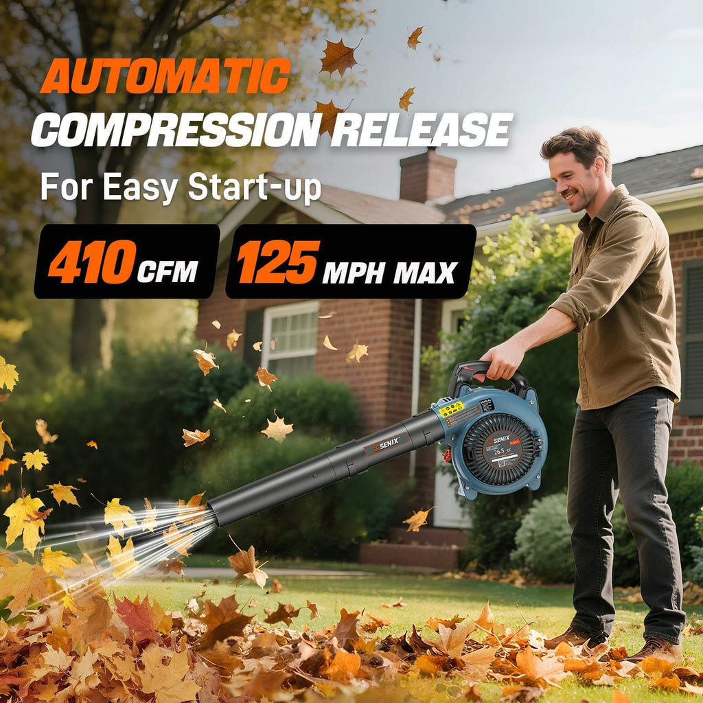 26.5cc 4-Cycle Gas Powered Handheld Leaf Blower