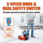 40V 13 Cordless Snow Shovel, Brushless (Batteries & Charger Included)
