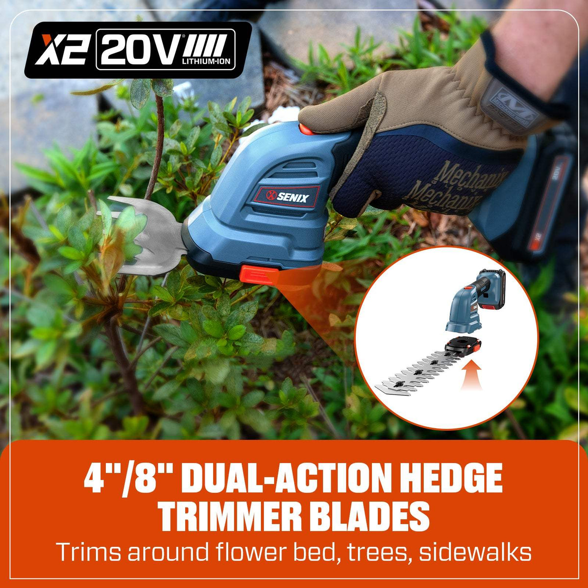 20V Max* Cordless Grass Shear/Shrubber (2.0 Ah Battery & Charger Included)
