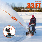 40V Fall & Winter Cleanup Combo kit – 21 Snow Thrower & 700 CFM Leaf Blower & Short Tube