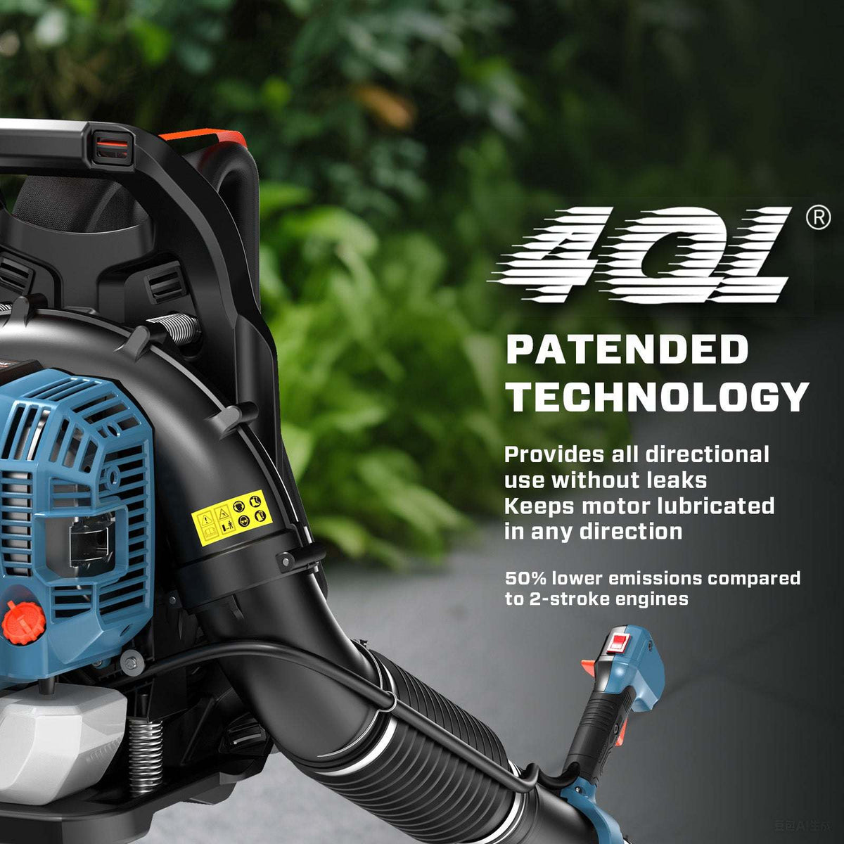 49cc 4-Cycle Gas Backpack Leaf Blower
