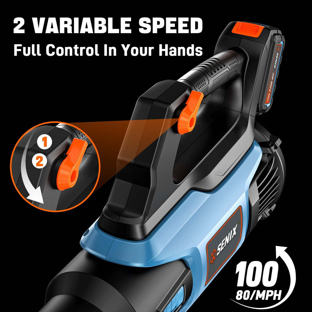 20V Max Cordless Leaf Blower, Brushless (5.0 Ah Battery & Charger Included)