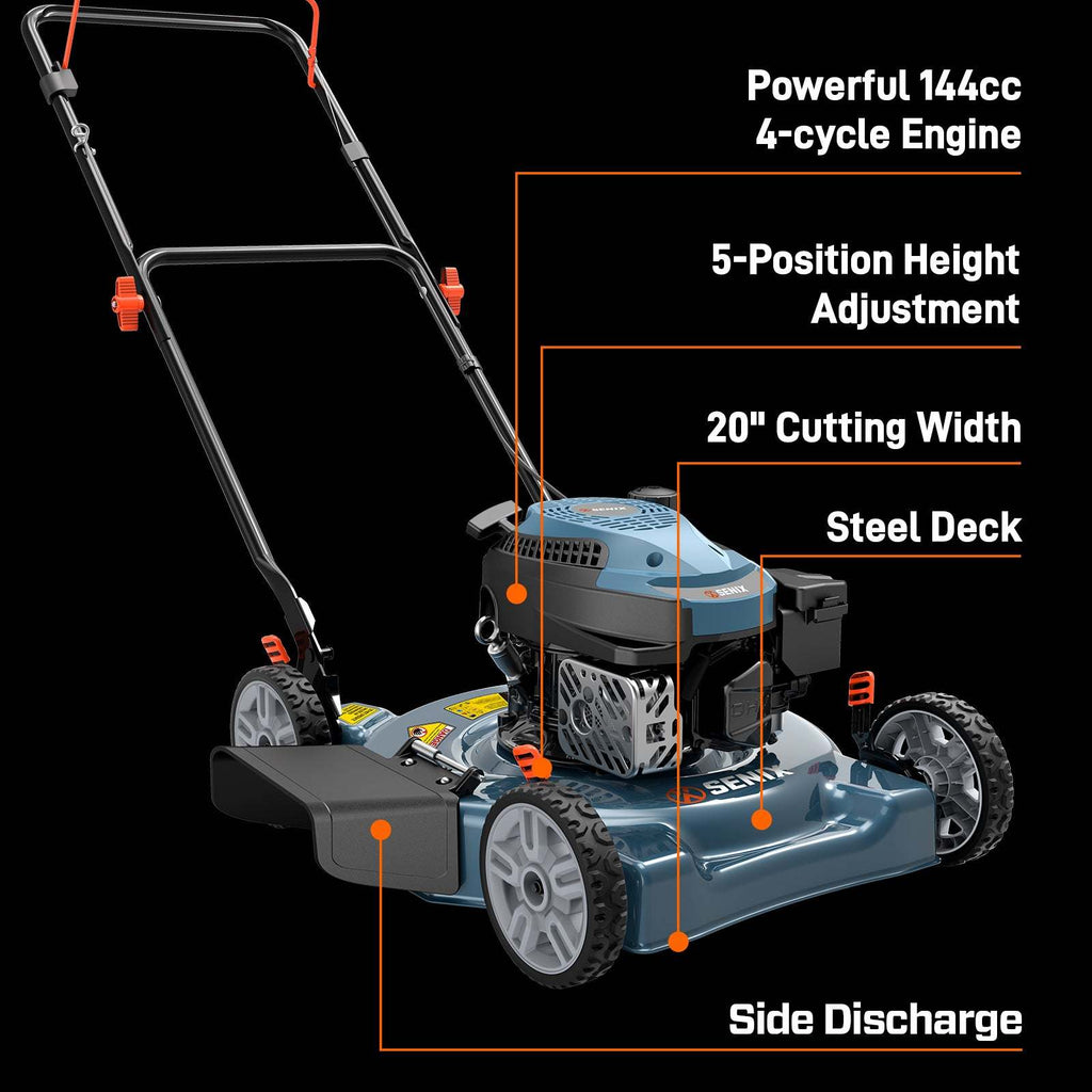20 144cc 4-Cycle Gas Push Lawn Mower with Side Discharge LSPG-L5