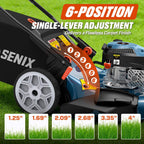 22 Self-Propelled Gas Lawn Mower with 170cc OHV 4-Cycle Engine, 3-in-1 Walk-Behind Mower, 6-Position Height Adjustment
