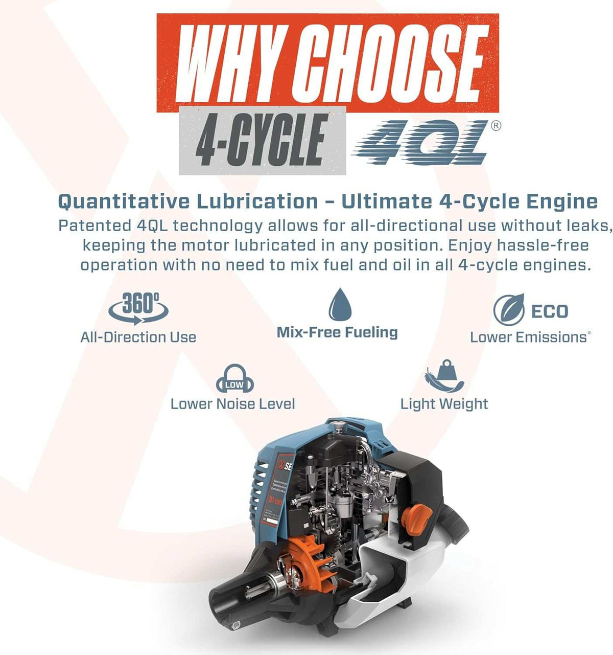 26.5cc 4-Cycle 22 Gas Hedge Trimmer