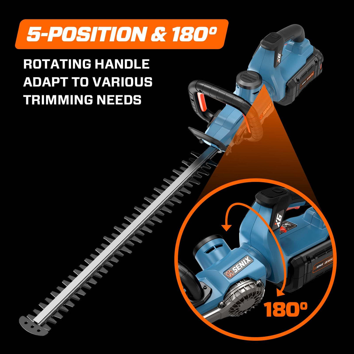 60V Max Cordless Tree & Shrub Care Combo Kit: 26-Inch Brushless Hedge Trimmer HTX6-M1 & 18-Inch Brushless Chainsaw CSX6-M1, Battery and Charger Included