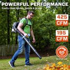 49cc 4-Cycle Gas Backpack Leaf Blower