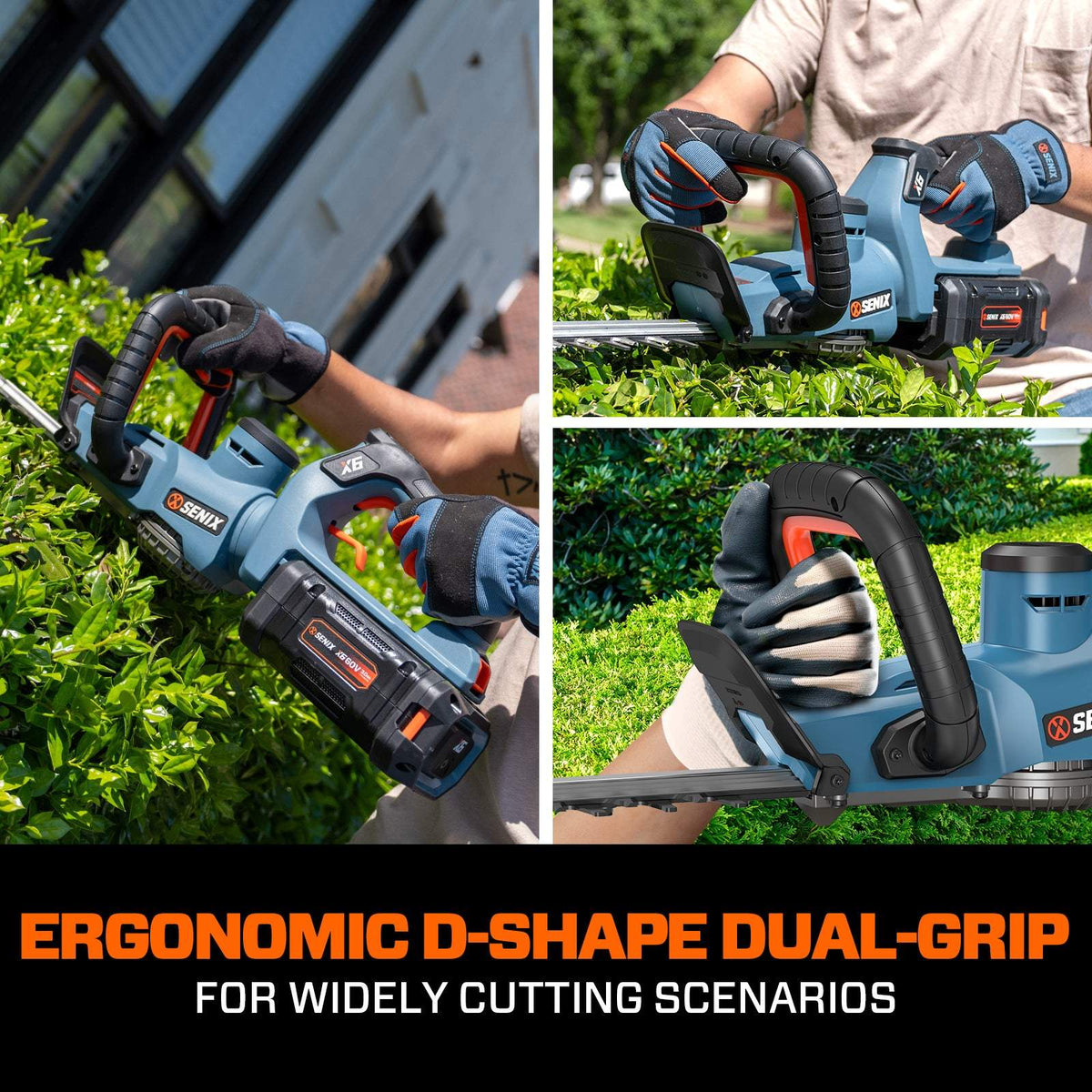 60V Max Cordless Tree & Shrub Care Combo Kit: 26-Inch Brushless Hedge Trimmer HTX6-M1 & 18-Inch Brushless Chainsaw CSX6-M1, Battery and Charger Included
