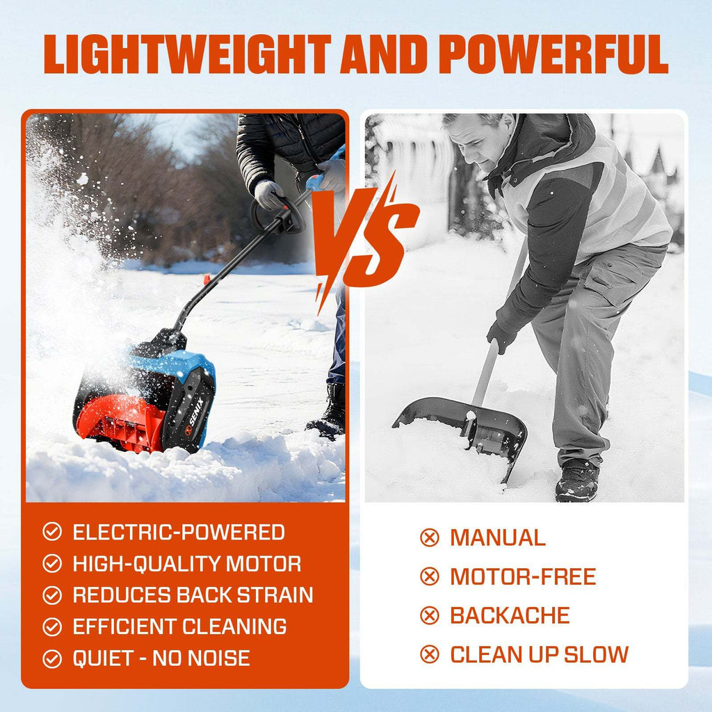 40V 13 Cordless Snow Shovel, Brushless (Batteries & Charger Included)