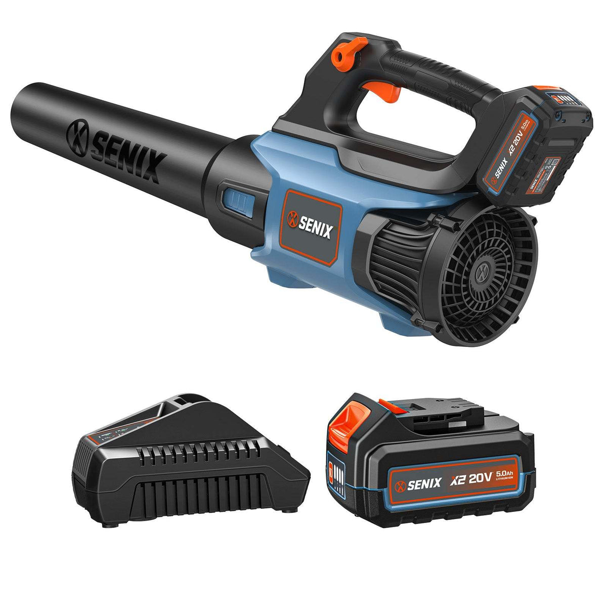 20V Max Cordless Leaf Blower, Brushless (5.0 Ah Battery & Charger Included)