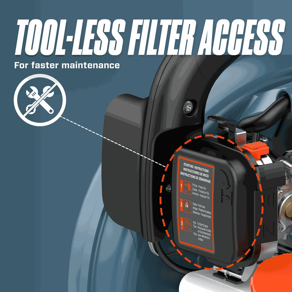 26.5cc 4-Cycle Gas Powered Handheld Leaf Blower