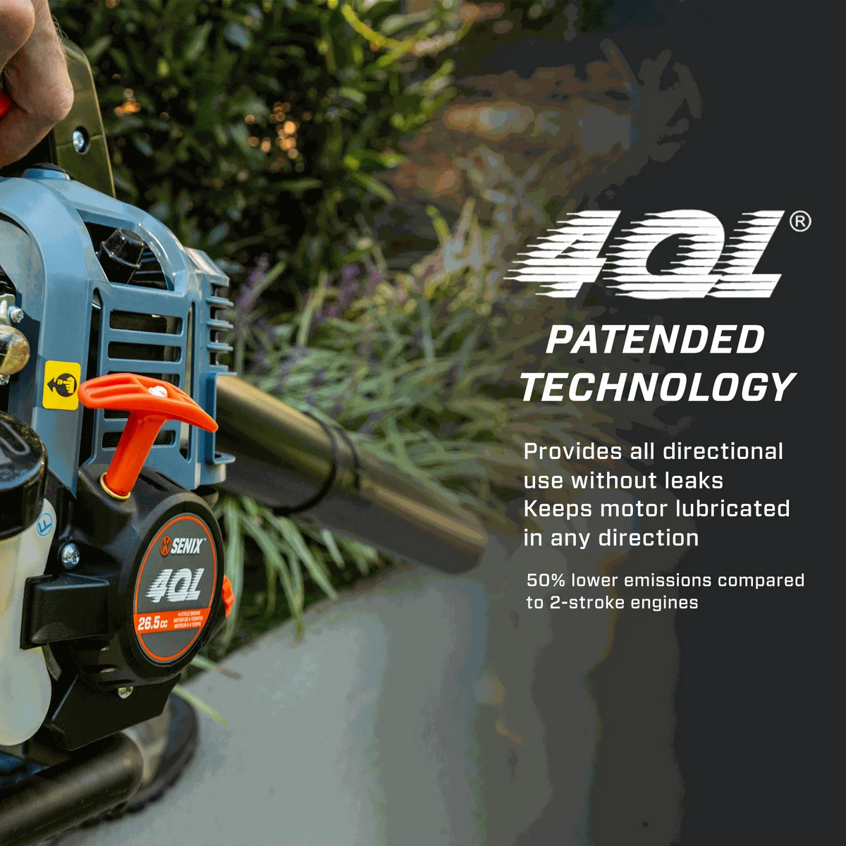 26.5cc 4-Cycle Gas Powered Handheld Leaf Blower