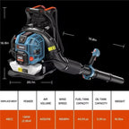 49cc 4-Cycle Gas Backpack Leaf Blower