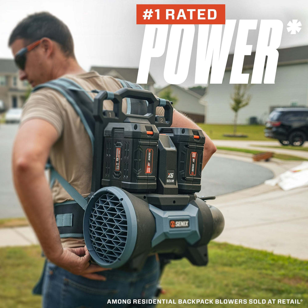 60V Max* Cordless Backpack Blower, Brushless (Two 6.0 Ah Batteries & Charger Included)
