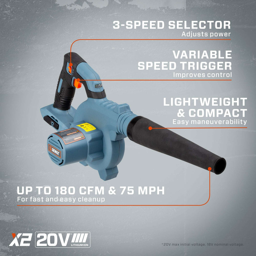 20V Max* Cordless Jobsite Blower (2.5 Ah Battery & Charger Included)