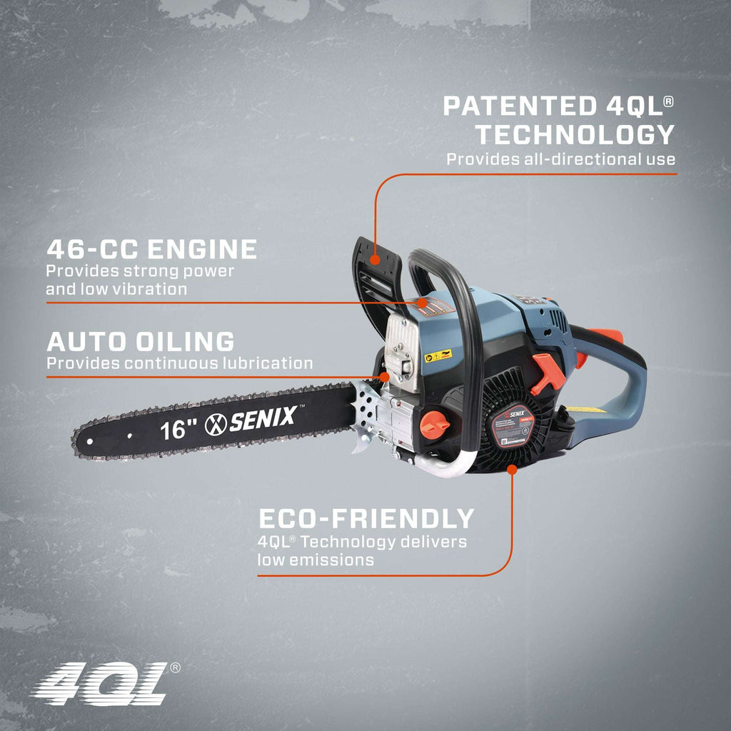 46cc 4-Cycle 16 Gas Chainsaw