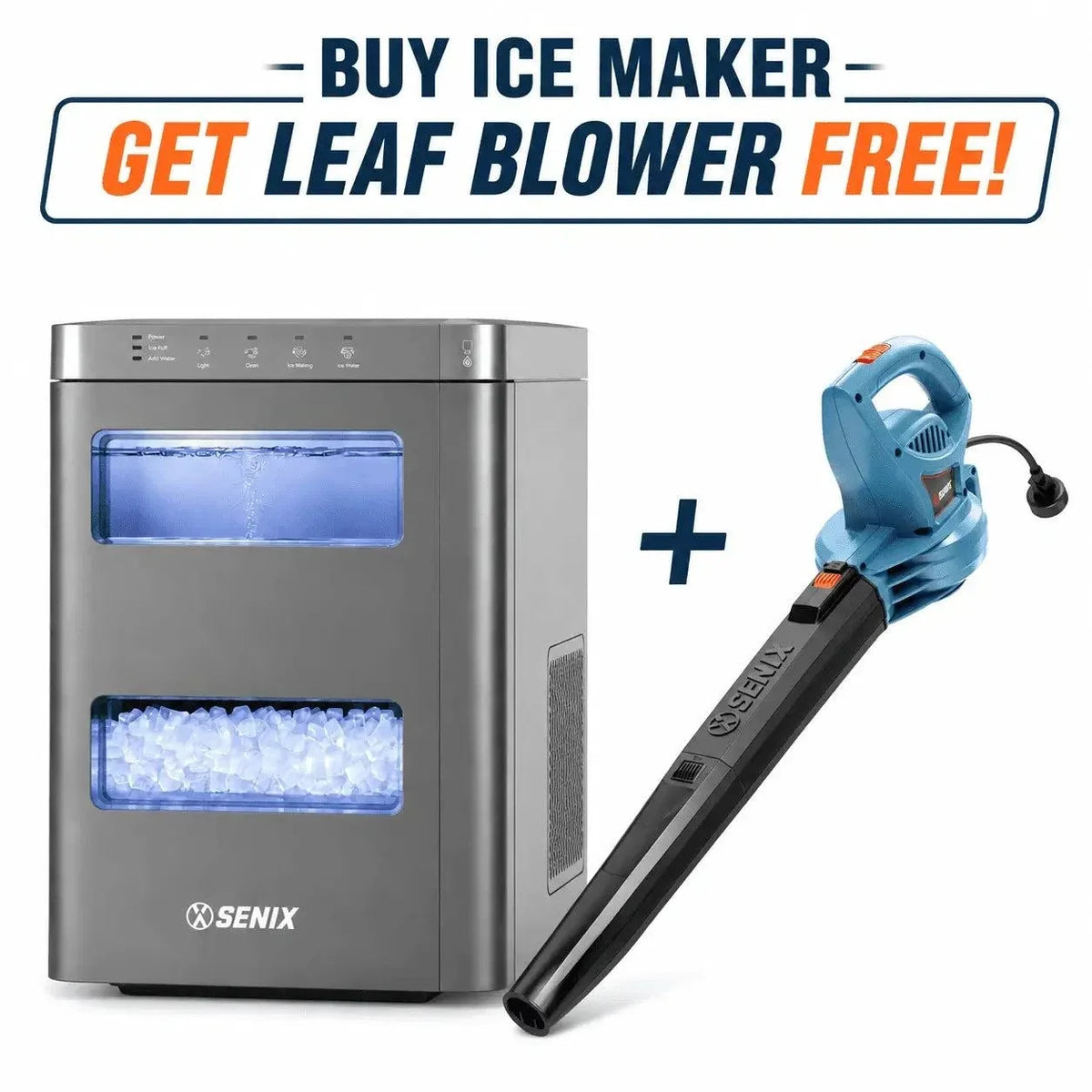 Buy Nugget Ice Maker, Get FREE Electric Leaf Blower