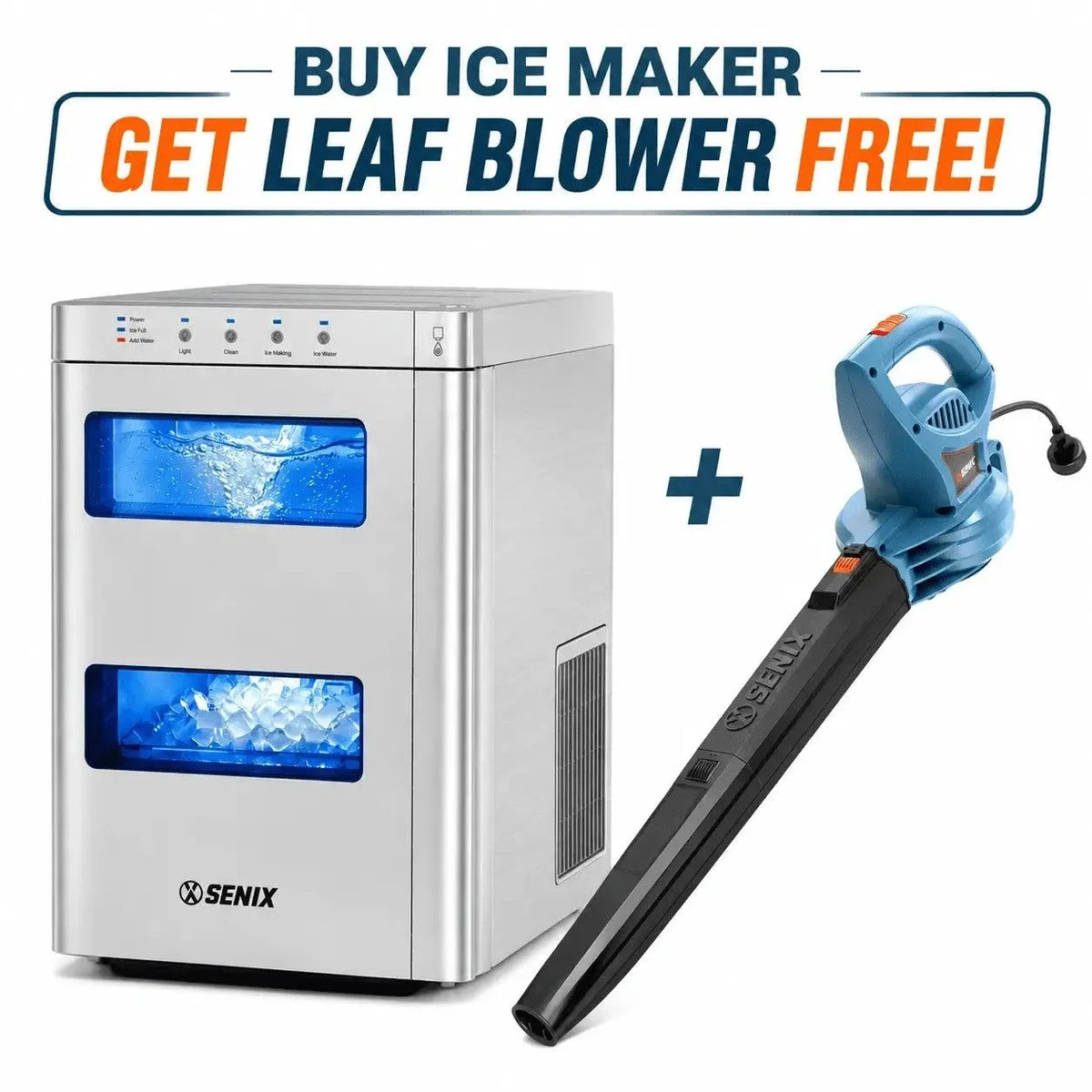 Buy Nugget Ice Maker, Get FREE Electric Leaf Blower