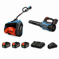 Fall & Winter Cleanup Combo – 13 Cordless Snow Shovel + 350 CFM Leaf Blower