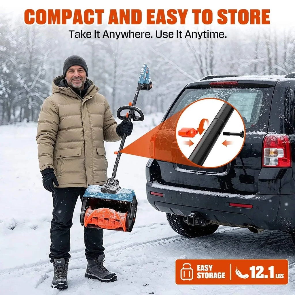 20V Max 13-Inch Cordless Snow Shovel Kit, 2 x 4.0Ah Batteries & Charger Included STX2-L2