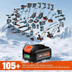 40V Max 15-Inch Cordless Snow Shovel, Brushless, 2*5.0Ah Batteries & 2*Chargers Included STX2-M2