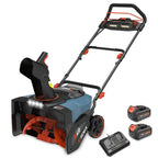 40V Fall & Winter Cleanup Combo kit – 21 Snow Thrower & 700 CFM Leaf Blower & Short Tube