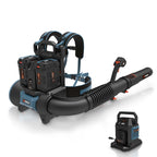 60V Cordless Backpack Blower, Brushless (Two 6.0 Ah Batteries & Charger Included)