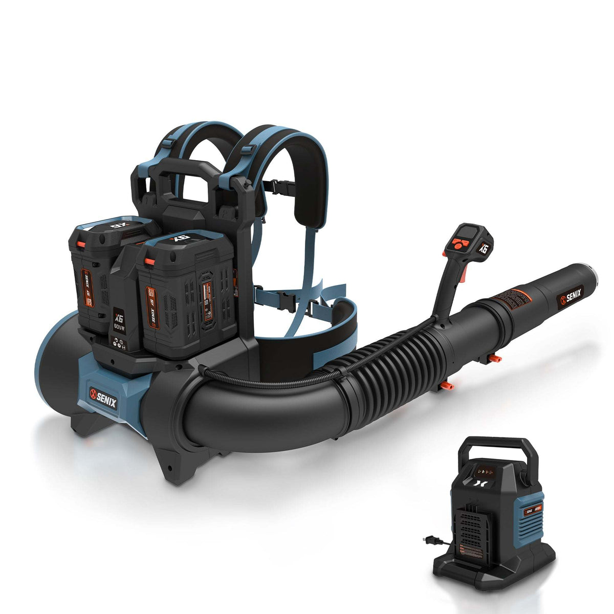 60V Max* Cordless Backpack Blower, Brushless (Two 6.0 Ah Batteries & Charger Included)