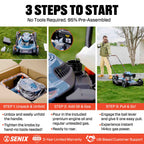 21 144cc 4-Cycle Gas Push Lawn Mower with 2-in-1 Side Discharge & Mulching LSPG-L6
